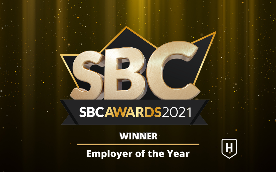 Hero Gaming wins the SBC Employer of the Year Award.
